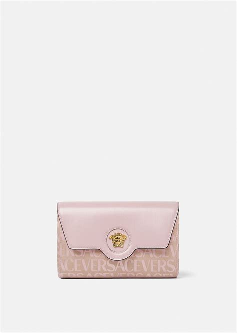 pink Versace Wallets for Women 